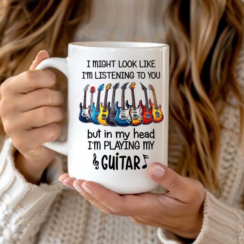 Funny Guitar Coffee Mug, Funny Gift for Musicians, Guitarists, Coffee Mug Gift